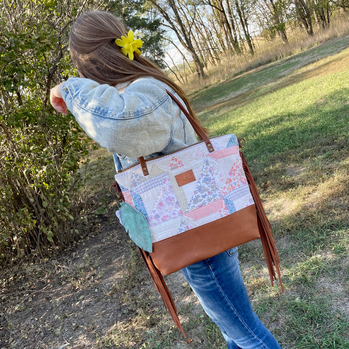 patchwork slouchy tote bag tutorial