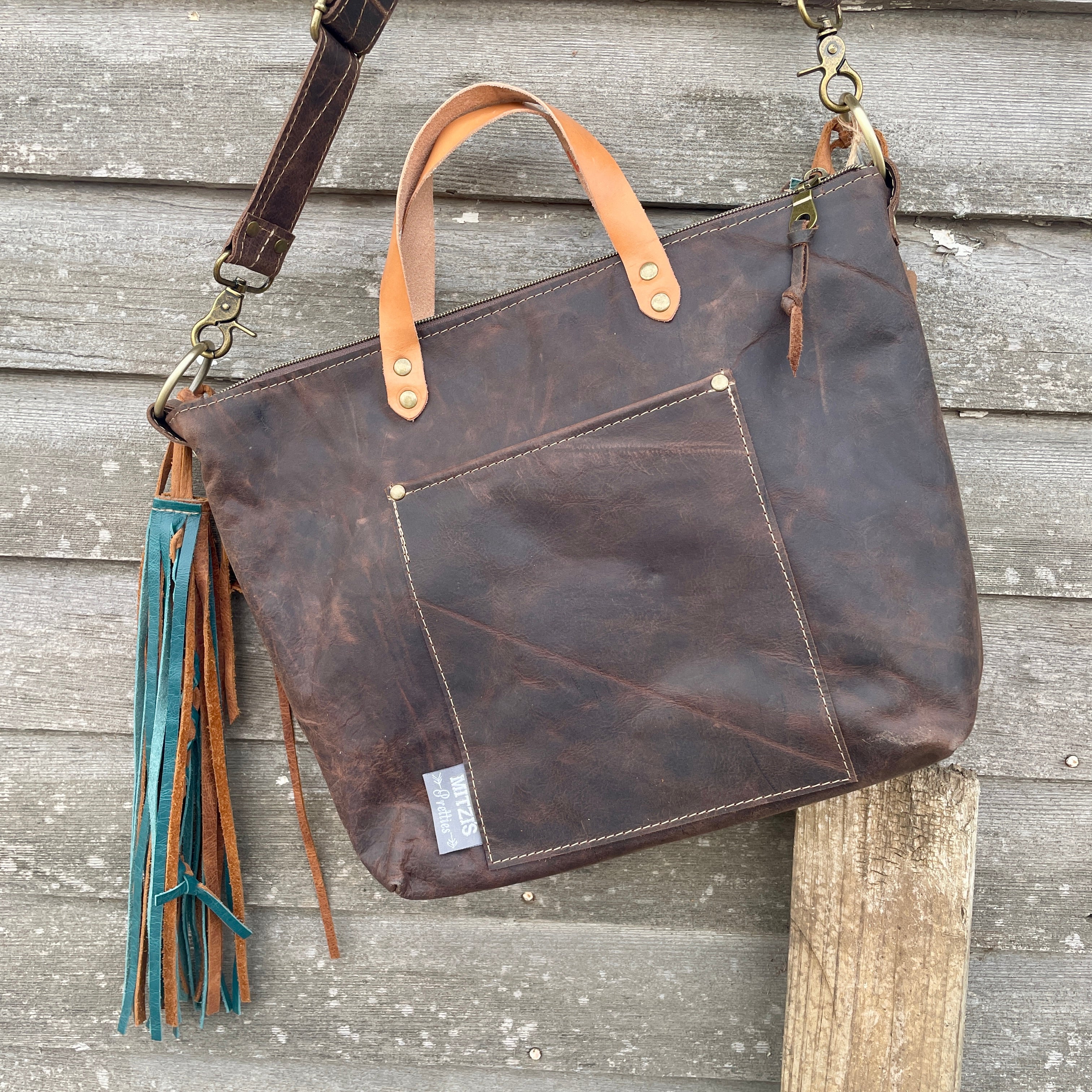 バッグ Munga Hand Made Pendleton x Leather Mbag SHIPS TODAY Pendleton & Leather Crossbody Bag with Handles
