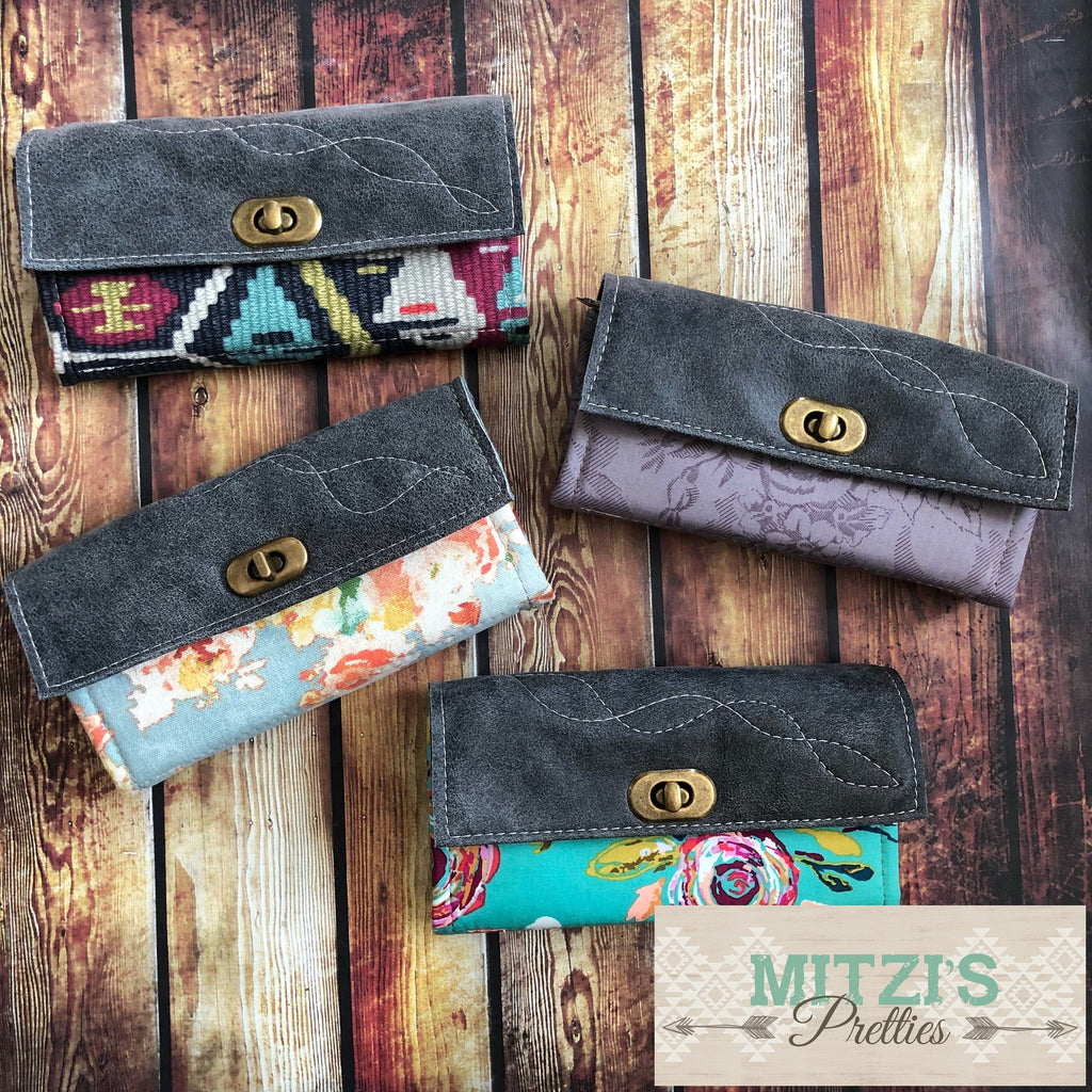 MADE TO ORDER Slouchy Hobo w/ Buffalo Leather Accents, Feather & Crossbody Strap