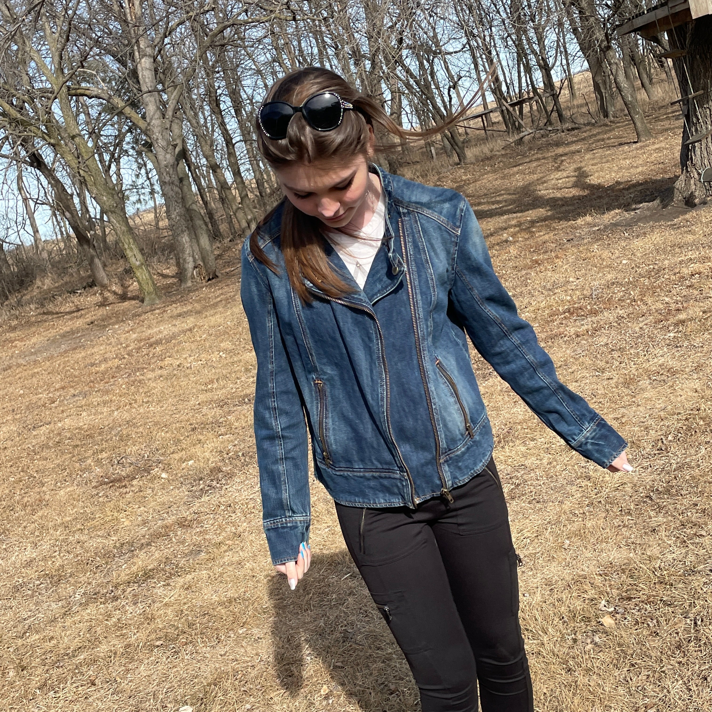 Wool & Denim Jacket Large – Mitzi's Pretties