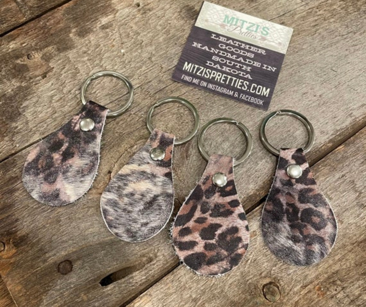 Cow hot sale tag keychain