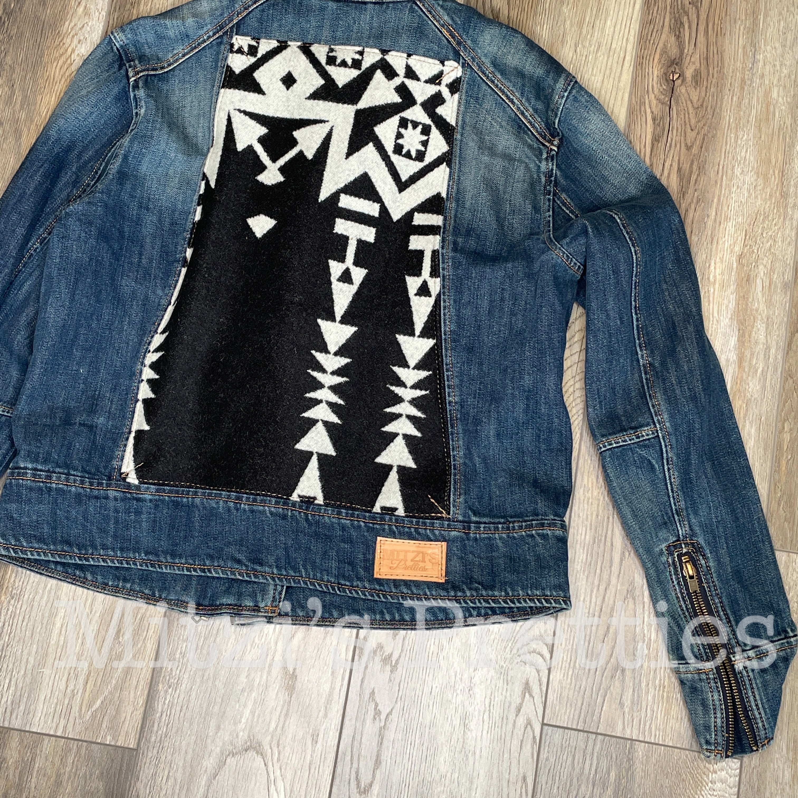 Wool & Denim Jacket Large – Mitzi's Pretties